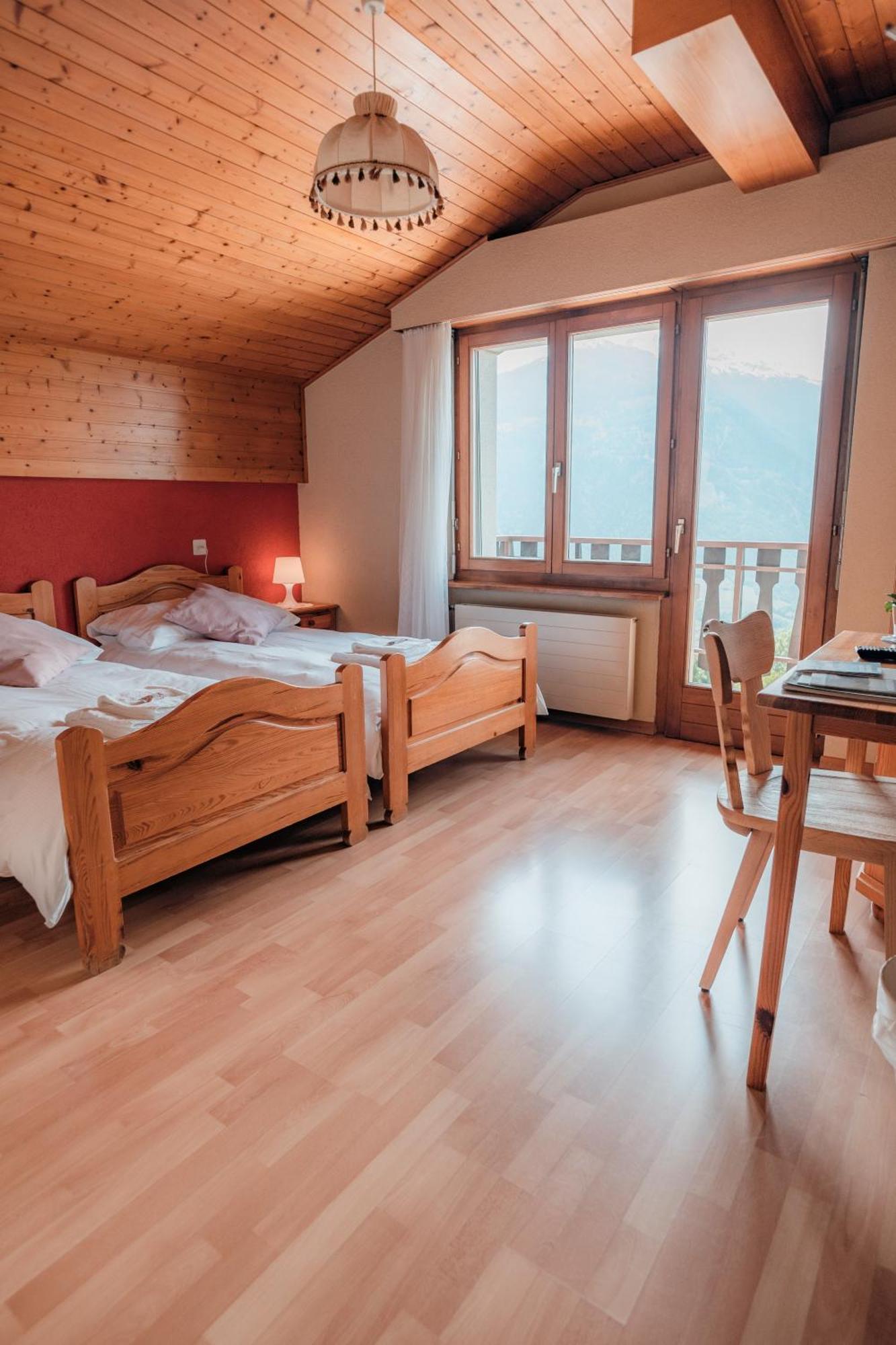 Relais Fleuri Hotel Chermignon-d'en Bas Buitenkant foto
